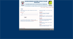 Desktop Screenshot of edutrack.blessededward.co.uk
