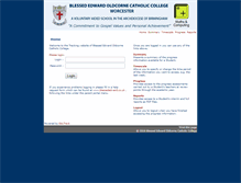 Tablet Screenshot of edutrack.blessededward.co.uk